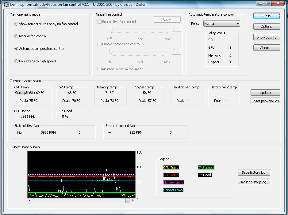 Ceiling fans that heat and cool 93, fan control dell e6400